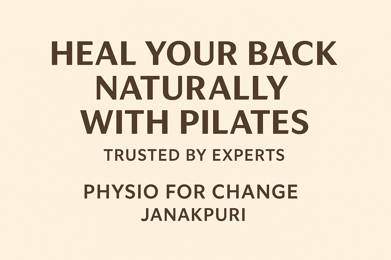 How Pilates Helps To Cure Back Pain